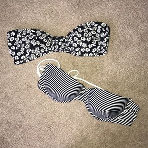 Strapless bathing suit tops